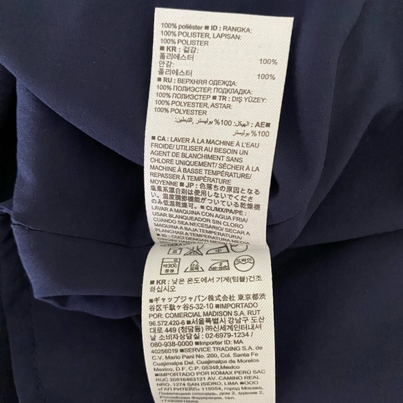 Banana Republic Navy Blue Swiss Dot Pleated Detail Dress NWT Size 4 - Picture 9 of 9